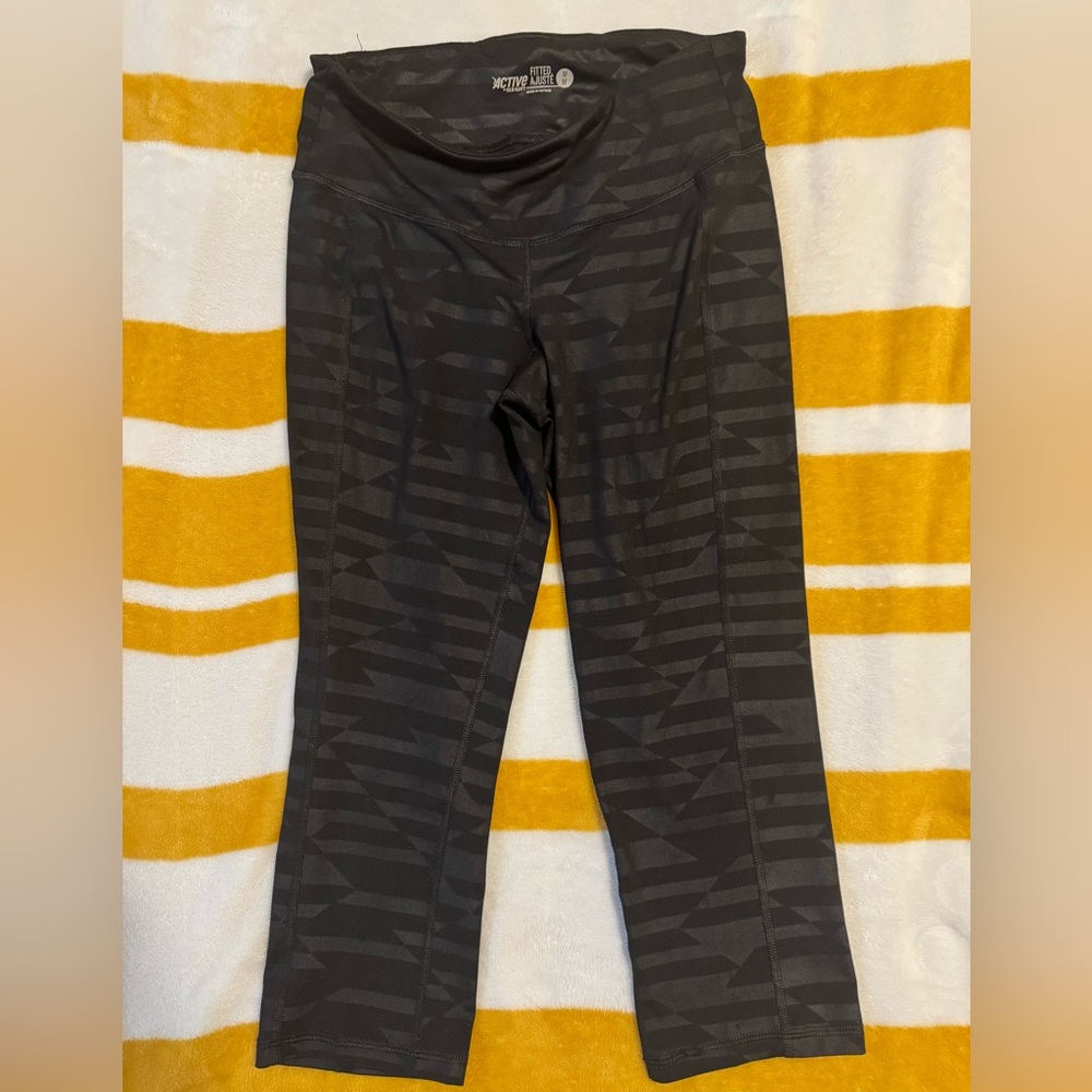 Black Patterned Leggings